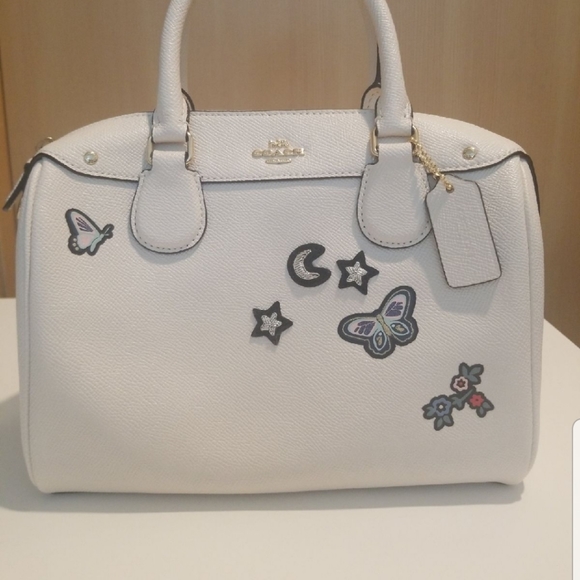 Rare Coach Limited edition embroidery satchel crossbody handbag butterfl… - Picture 2 of 11